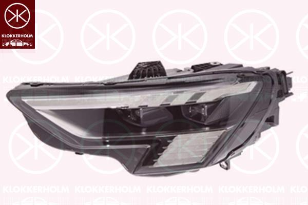 Headlight, Standard, Left, Light Design: Matrix, with daytime running light (LED), with motor for headlamp levelling, Valeo, 8Y0941035 (AUDI)