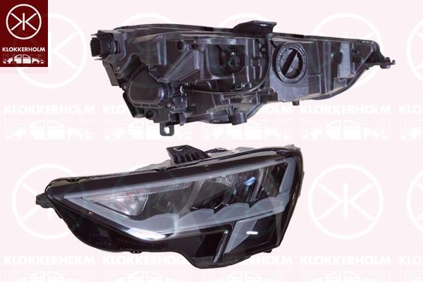 Headlight, Standard, LED, Right, with daytime running light (LED), with motor for headlamp levelling, Valeo, 8Y0941012 (AUDI)