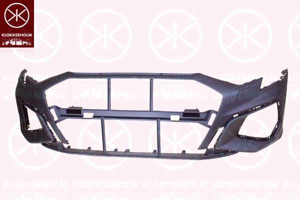 Bumper, Front, with hole(s) for parking distance control, Number of bores: 2, w/primer, 8Y0807065CGRU (AUDI)