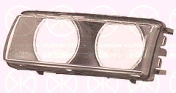 Diffusing Lens, headlight, H7/H7, ZKW, Left, 63 12 8 363 507 (BMW), 63 31 8 363 507 (BMW)