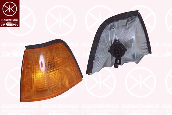 Direction Indicator, with bulb holder, yellow, Right, 63 13 8 353 278 (BMW), 63 31 8 353 278 (BMW)