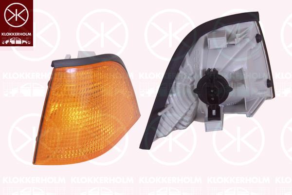 Direction Indicator, without bulb holder, yellow, Right, 63 13 8 353 281 (BMW), 63 31 8 353 282 (BMW)