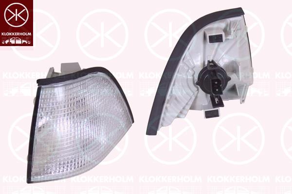 Direction Indicator, with bulb holder, white, Left, 82 19 9 403 093 (BMW), 82 21 9 403 093 (BMW)