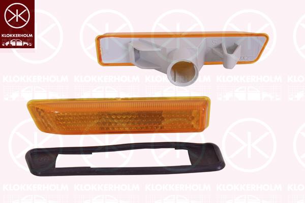 Direction Indicator, without bulb holder, yellow, Right, lateral installation, 63 13 8 353 224 (BMW), 63 31 8 372 242 (BMW)