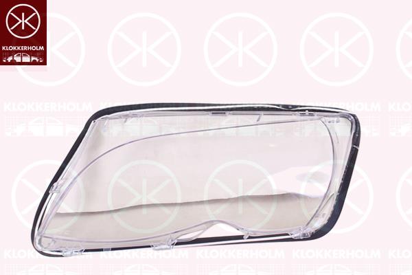 Diffusing Lens, headlight, H7/H7, Right, 63126923410 (BMW), 63126924044 (BMW)