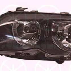 Headlight, H7/H7, with motor for headlamp levelling, AL, Right, Illuminance [lx]: 20, Housing Colour: black, 63 12 7 165 770 (BMW), 63 31 6 910 956 (BMW)