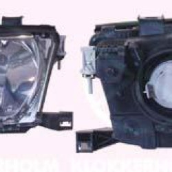 Headlight, H7/H7, with motor for headlamp levelling, Depo, Left, Housing Colour: grey, Illuminance [lx]: 25, 63 12 7 165 781 (BMW)