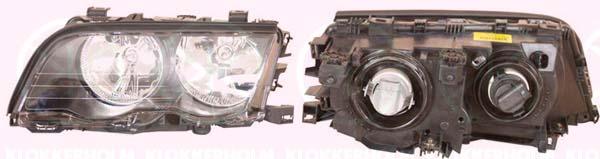 Headlight, H7/H7, with motor for headlamp levelling, Bosch, Right, Illuminance [lx]: 25, Housing Colour: black, 63 12 7 165 770 (BMW), 63 12 6 902 746 (BMW), 63 12 6 906 494 (BMW)