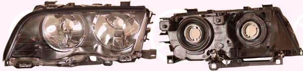 Headlight, H7/H7, with motor for headlamp levelling, Right, Illuminance [lx]: 20, Housing Colour: black, 63 12 6 902 746 (BMW), 63 12 8 380 176 (BMW)