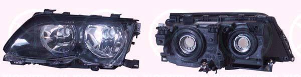 Headlight, H7/H7, with motor for headlamp levelling, Right, Housing Colour: black, Illuminance [lx]: 25, TYC, 63 12 7 165 770 (BMW), 63 31 6 910 956 (BMW), 63 12 6 910 956 (BMW)