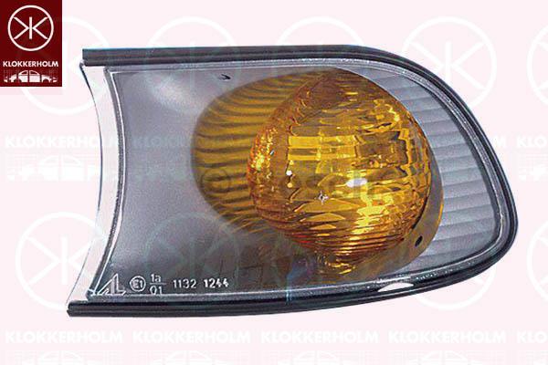 Direction Indicator, with bulb holder, yellow, Left Front, AL, 63 13 6 901 972 (BMW), 63 13 6 924 950 (BMW)