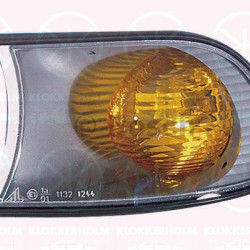 Direction Indicator, with bulb holder, yellow, Left Front, AL, 63 13 6 901 972 (BMW), 63 13 6 924 950 (BMW)