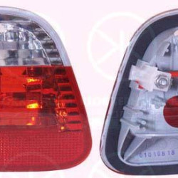 Tail Light Assembly, without bulb holder, white/red, Left, Inner Section, 63 21 6 910 537 (BMW)