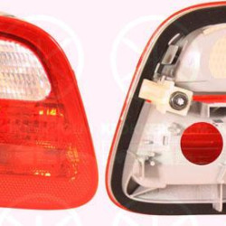 Tail Light Assembly, without bulb holder, white/red, Left, Inner Section, 63 21 8 364 923 (BMW), 63 32 8 364 923 (BMW)