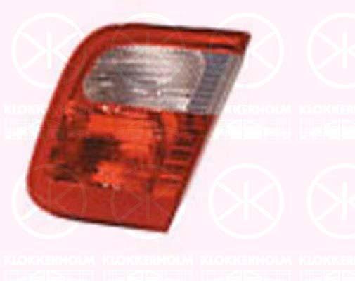 Tail Light Assembly, without bulb holder, white/red, Right, Inner Section, 63 21 8 364 924 (BMW), 63 32 8 364 924 (BMW)