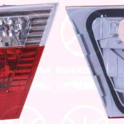 Tail Light Assembly, without bulb holder, white/red, Right, Inner Section, 63 21 6 910 538 (BMW)