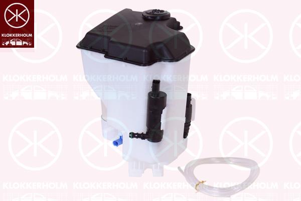 Washer Fluid Reservoir, window cleaning, for vehicles with headlamp cleaning system, with pump, 17137553919 (BMW), 61 67 7 110 854 (BMW), 61 67 7 008 057 (BMW), 67128377430 (BMW)