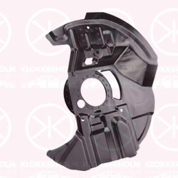 Splash Guard, brake disc, Front Axle Left, for brake disc diameter [mm]: 325, Aluminium, 34 11 6 759 787 (BMW), 34116759787 (BMW), 6759787 (BMW)