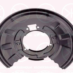 Splash Guard, brake disc, Rear Axle Left, for brake disc diameter [mm]: 320, Diameter 1/Diameter 2 [mm]: 342/110, Zinc-coated, 34 21 1 166 107 (BMW)