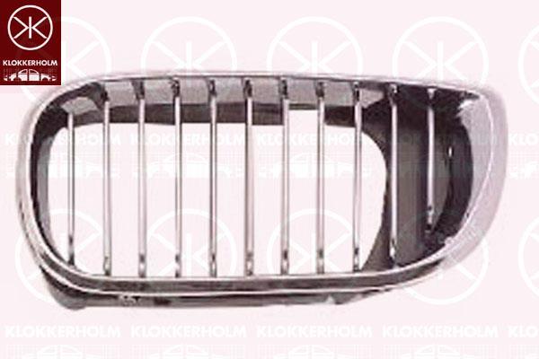 Radiator Grille, Left Front, chrome/black, Frame Colour: chrome, 51137042961 (BMW)