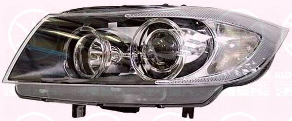 Headlight, without control unit for Xenon, Bi-Xenon, with motor for headlamp levelling, ZKW, Left, Illuminance [lx]: 30, 63 11 7 161 667 (BMW)