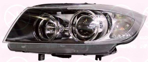 Headlight, without control unit for Xenon, with dynamic bending light, D1S/H7, Bi-Xenon, Illuminance [lx]: 30, Left, with motor for headlamp levelling, ZKW, 63 11 7 161 671 (BMW)