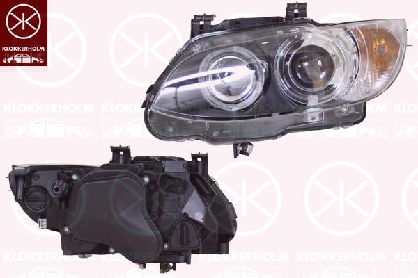 Headlight, Left, Illuminance [lx]: 25, Bi-Xenon, with motor for headlamp levelling, without control unit for Xenon, with daytime running light, without cornering light, AL, 63 11 4 871 215 (BMW), 63 11 7 182 507 (BMW)