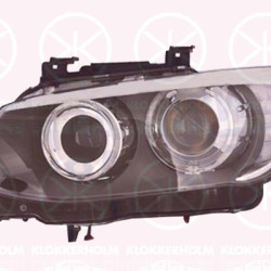 Headlight, Right, Bi-Xenon, with motor for headlamp levelling, without control unit for Xenon, with daytime running light (LED), without cornering light, D1S (gas discharge tube), AL, 63 11 7 273 204 (BMW)