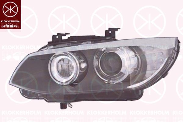 Headlight, Right, Bi-Xenon, with motor for headlamp levelling, without control unit for Xenon, with dynamic bending light, D1S/H3, AL, 63 11 7 273 212 (BMW)