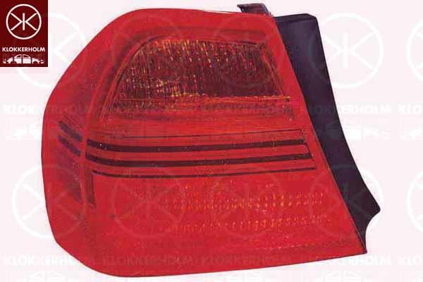 Tail Light Assembly, with bulb holder, Left, Outer section, 63 21 6 937 457 (BMW)