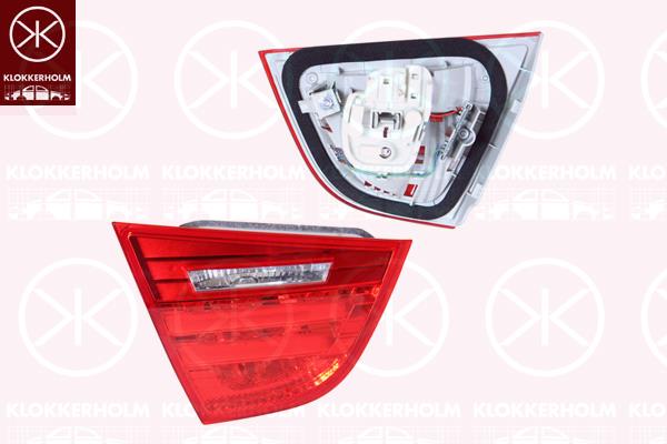 Tail Light Assembly, LED, without bulb holder, Left, Inner Section, 63 21 4 871 733 (BMW), 63 21 7 154 155 (BMW), 63 21 7 289 427 (BMW)