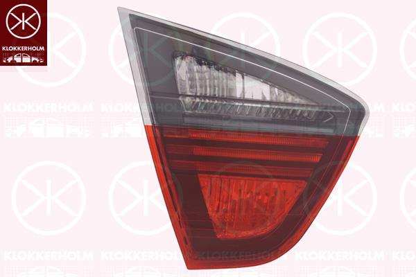 Tail Light Assembly, Left, Indicator Colour: Smoke Grey, Inner Section, without bulb holder, 63 21 0 406 883 (BMW)