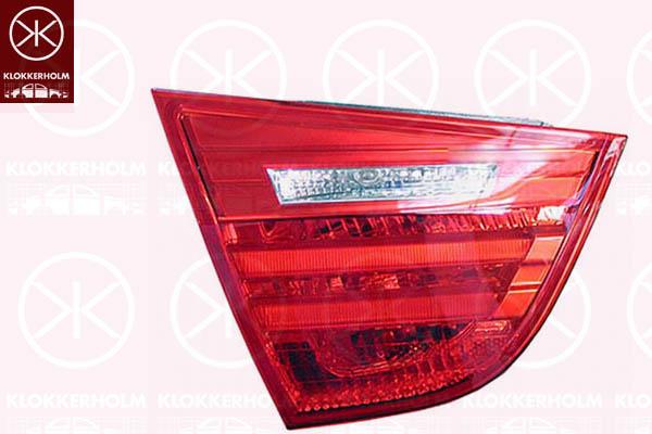 Tail Light Assembly, LED, with bulb holder, Right, Inner Section, 63 21 7 154 162 (BMW), 63 21 7 289 434 (BMW), 63214871740 (BMW)