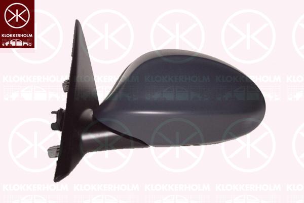 Exterior Mirror, Left, for electric mirror adjustment, Number of pins: 5, Heatable, Aspherical, w/primer, 51 16 7 132 727 (BMW), 51 16 7 132 735 (BMW), 51 16 7 135 097 (BMW), 51 16 7 145 267 (BMW), 51 16 7 161 537 (BMW), 51 16 7 189 945 (BMW), 51 16 7 893 557 (BMW)