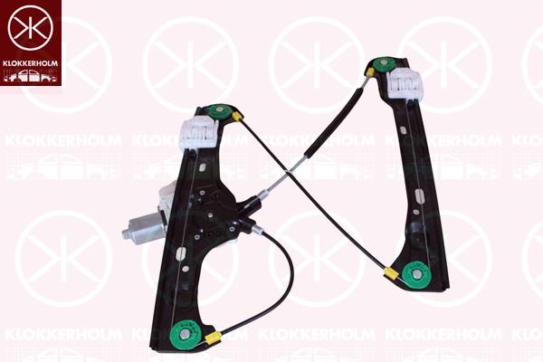 Window Regulator, OE-type, with electric motor, with comfort function, Electric, Left Front, 51 33 7 140 587 (BMW), 7140587 (BMW)