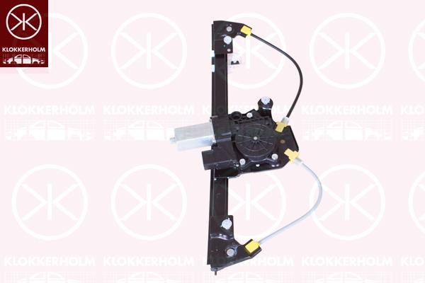 Window Regulator, OE-type, with electric motor, with comfort function, Electric, Left Rear, 51 35 7 140 589 (BMW)