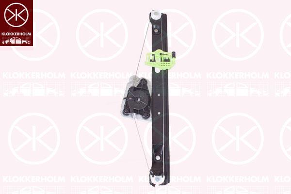 Window Regulator, OE-type, without electric motor, Electric, Left Rear, 51 35 7 140 589 (BMW)