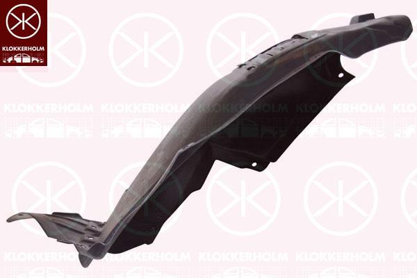 Liner, wheelhouse, Left Front, Front Section, Plastic, 51 71 7 059 379 (BMW)