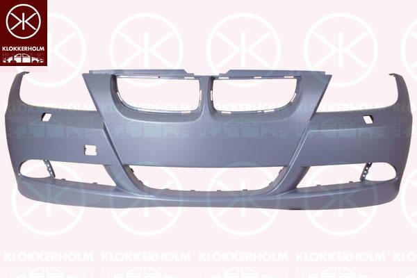 Bumper, w/primer, Front, with hole(s) for washer nozzle, 51 11 7 170 052 (BMW)