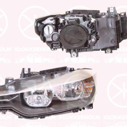 Headlight, Left, Illuminance [lx]: 12.5, H7/H7, with daytime running light, with motor for headlamp levelling, ZKW, 63 11 7 259 523 (BMW)