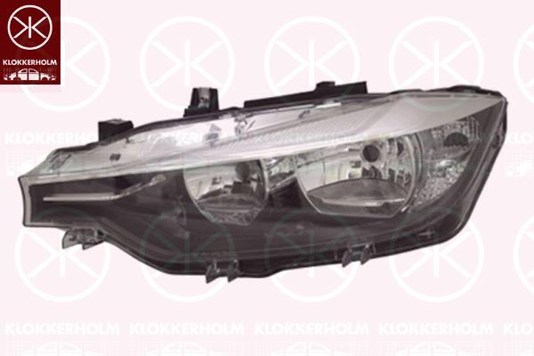 Priekinis žibintas, kairė, H7/H7, with daytime running light (LED), with motor for headlamp levelling, 63 11 7 365 595 (BMW), 7365595 (BMW)