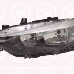 Headlight, Left, H7/H7, with daytime running light (LED), with motor for headlamp levelling, 63 11 7 365 595 (BMW), 7365595 (BMW)