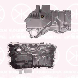 Oil Sump, Aluminium, with bore for oil-level sensor, Improved version, 11137618512 (BMW)