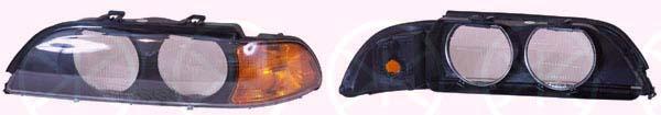 Diffusing Lens, headlight, Left, Indicator Colour: yellow, for vehicles without xenon light, 63 12 8 362 831 (BMW)