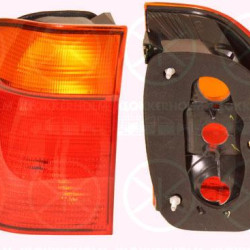 Tail Light Assembly, without bulb holder, Left, Indicator Colour: yellow, 63 21 8 371 327 (BMW)