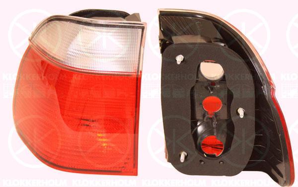 Tail Light Assembly, without bulb holder, Left, Indicator Colour: white, 63 21 2 496 321 (BMW)