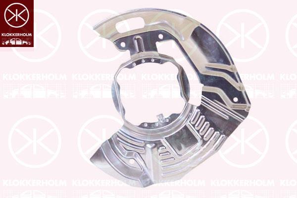 Splash Guard, brake disc, Front Axle Left, Diameter 1/Diameter 2 [mm]: 320/130, Aluminium, 34 11 1 162 955 (BMW)