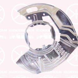 Splash Guard, brake disc, Front Axle Left, Diameter 1/Diameter 2 [mm]: 320/130, Aluminium, 34 11 1 162 955 (BMW)