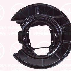 Splash Guard, brake disc, Rear Axle Left, for brake disc diameter [mm]: 298, 34211162773 (BMW)