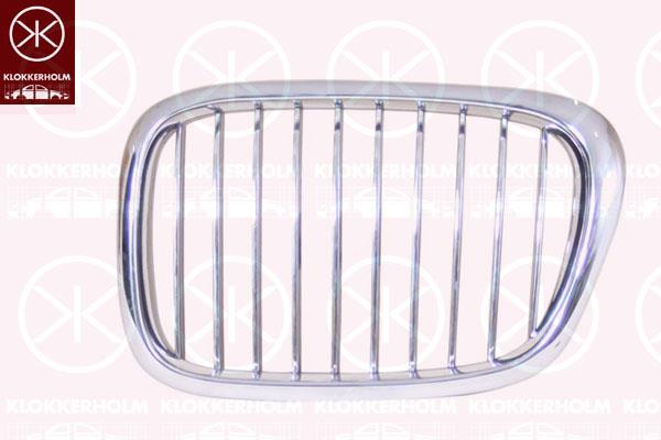 Radiator Grille, chrome, Left, 51 13 2 497 261 (BMW)